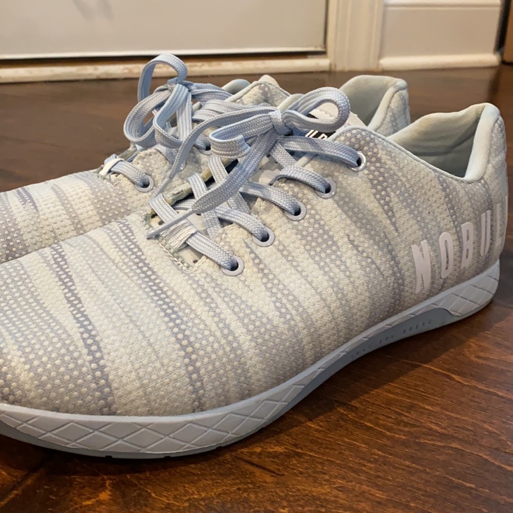 Nobull blue ice trainers size 13